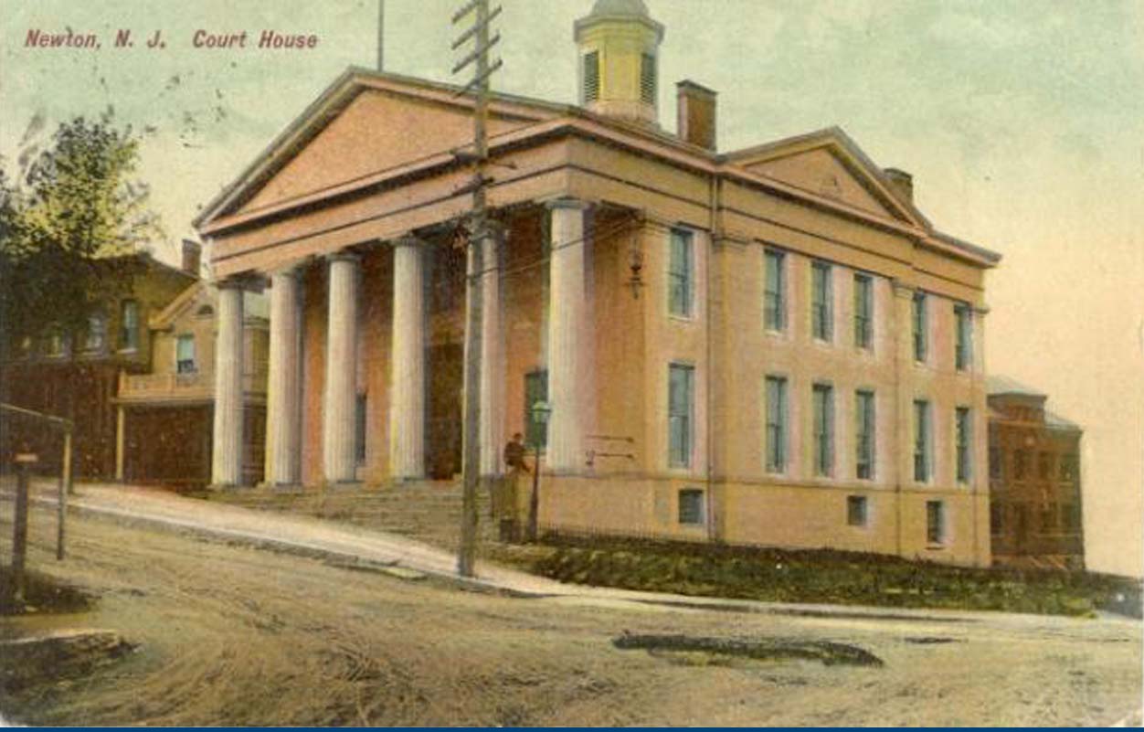 The modern Sussex County Courthouse, in Newton, was the meeting place for Sussex County’s farmers who came to discuss forming an electric cooperative in 1936. Source: Vintage Sussex County Postcard