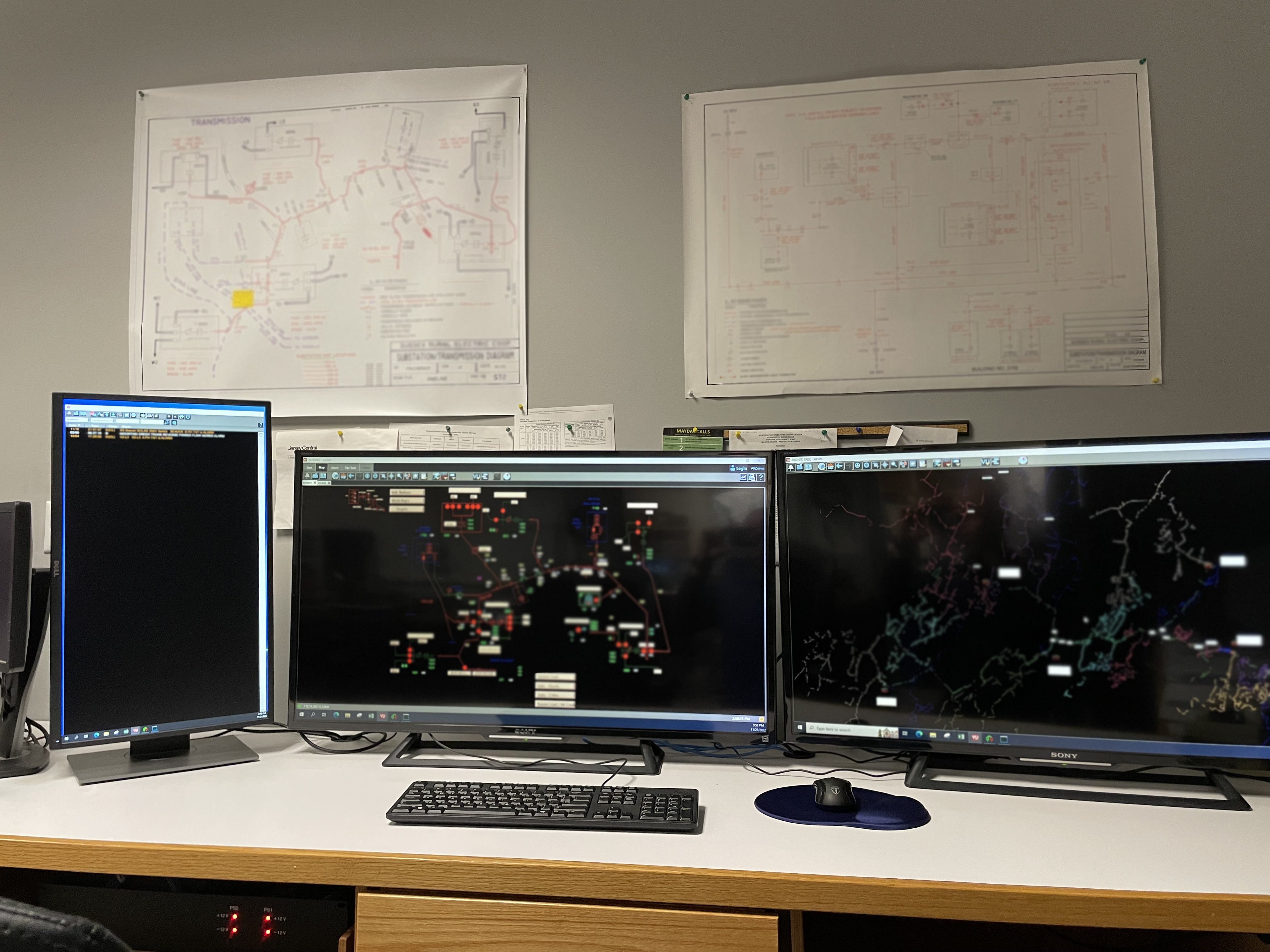 Pictured: A SCADA (“Supervisory Control And Data Acquisition”) system used to remotely monitor and control utility equipment.