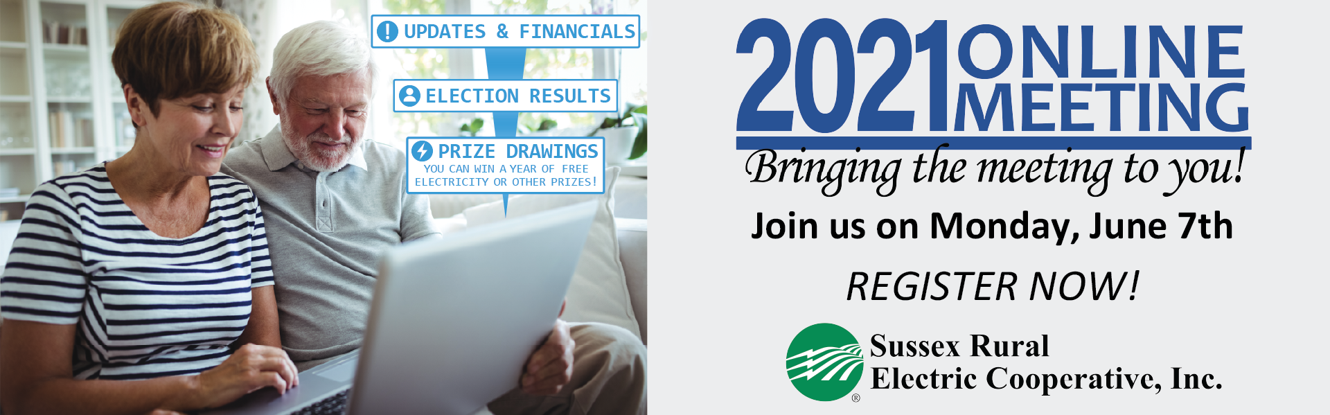 2021 Online Meeting - Bringing the Meeting to You (Register now to join us on Monday, June 7th)